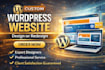 develop wordpress website,wordpress developer,business website,ecommerce wesite