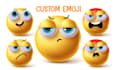 design custom high quality 3d emoji vector illustrations for your brand