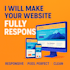 design a modern, fully responsive website using tailwind, bootstrap, or scss