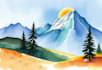 paint a watercolor or acrylic landscape