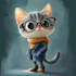 design a 2d cartoon character