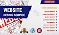 design wordpress website with responsive design in one day