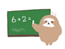 draw a cute and simple sloth illustration