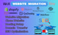 migrate wix wordpress bigcommerce squarespace weebly etsy store to shopify store