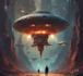 design spaceship, sci fi illustration and sci fi art