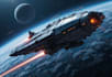 draw a sci fi spaceship model