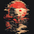 make unique tshirt design dark art japanese illustration