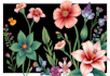 draw beautiful botanical plants and flowers