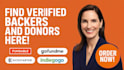 generate 10m active USA backers and donors emails list for kickstarter gofundme
