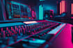make a synthwave retro wave, cyberpunk, darksynth