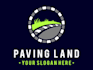 design a modern paving logo with satisfaction guaranteed