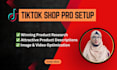 setup tiktok shop, manage tiktok dropshipping store for your business