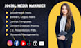 be your social media manager,content creator and social media marketing