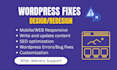 update wordpress website design and make it a responsive web