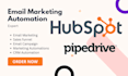 setup hubspot email marketing hubspot CRM sales funnel campaign pipedrive