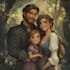 draw disney couple cartoon portrait