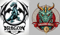 make amazing vintage dragon logo