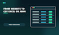 scrape websites and deliver clean structured data