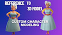 make a stunning 3d character model for films and games