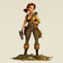 draw 2d game character illustration