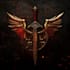 design medieval fantasy game, rpg, mmo game logo
