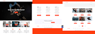 build a modern responsive website using HTML,CSS,bootstrap and javascript