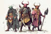 draw your dnd party illustration and design