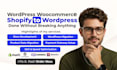 build business wordpress website, elementor website, woocommerce peptide store
