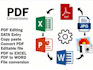 convert pdf to excel