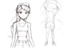 draw line art and sketch anime style