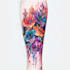 create a watercolor tattoo design