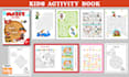 create kids activity book, puzzle book, maze book