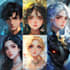 draw anime and game style characters art
