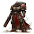 illustrate a warhammer 40k character and creature