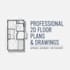 draft professional 2d architectural drawings and floor plans