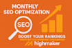 boost your website with monthly white hat SEO