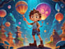 draw a digital cartoon illustration