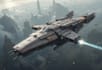create a sci fi spaceship art