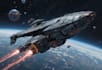 do a sci fi spaceship art