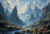 make a environment concept art and background