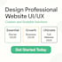 design modern website UI UX for desktop and mobile