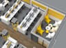 turn 2d to 3d realistic factory floor plan,render site plan,office interior plan