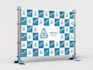 design a clean step and repeat backdrop, or event banner