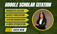 increase google scholar citations in high ranking index journal