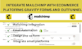 integrate mailchimp with ecommerce platforms gravity forms and outfunnel
