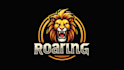do roaring lion mascot logo design
