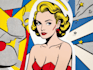 draw a retro pop art roy lichtenstein style