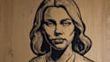 create a portrait print linocut