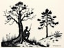 create a linocut illustration