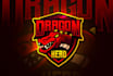 design jet fighter headed dragon mascot logo